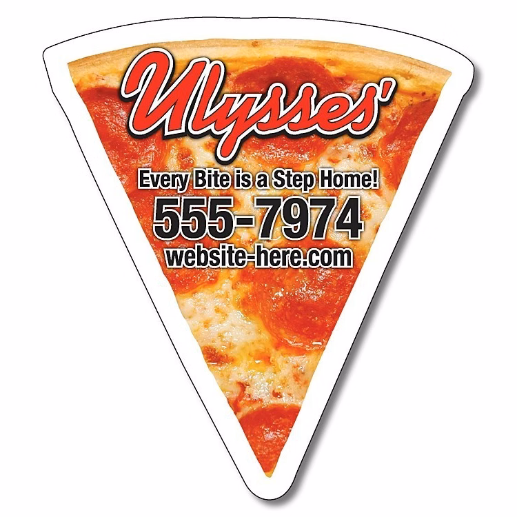 Magnet - Pizza Slice Shape (3.125x3.5) - 30 mil.