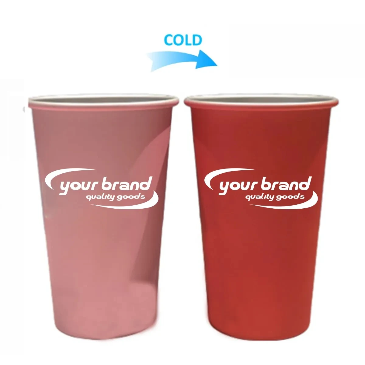 15 oz Reusable Metallic Color Changing Cups Aluminum Mug 1