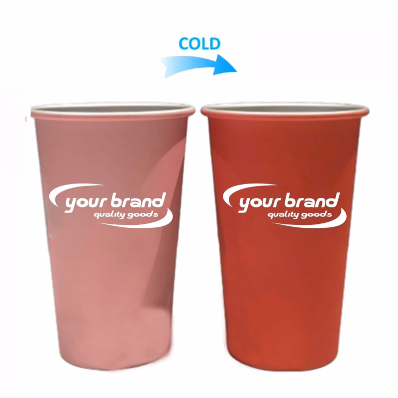 15 oz Reusable Metallic Color Changing Cups Aluminum Mug
