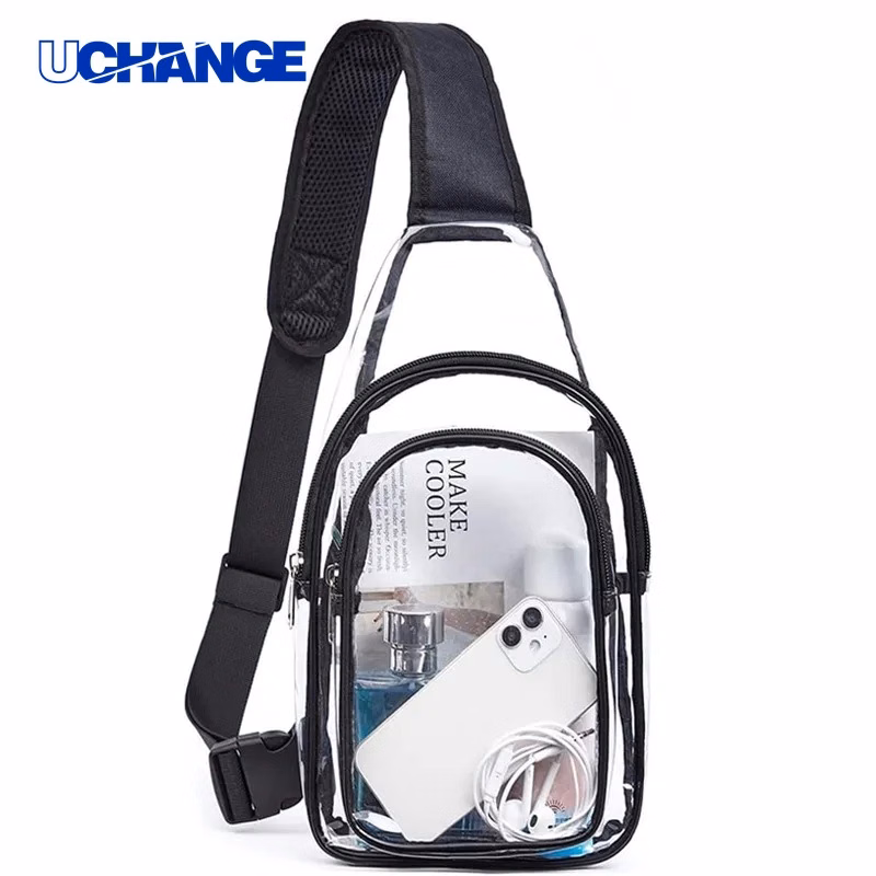 Heavy-Duty PVC Clear Sling Bag Stadium Approved Design