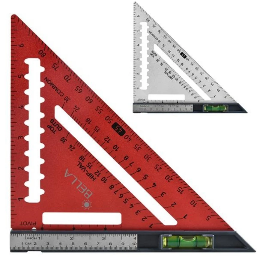 Carpenter's Triangle Square with Bubble Level 1