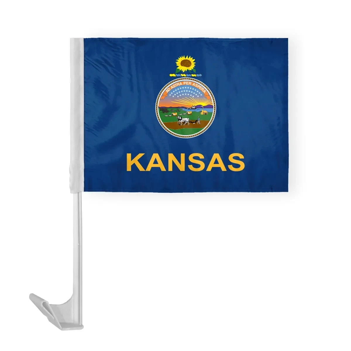 12"x16" & 10.5"x15" Kansas Car Flags 1