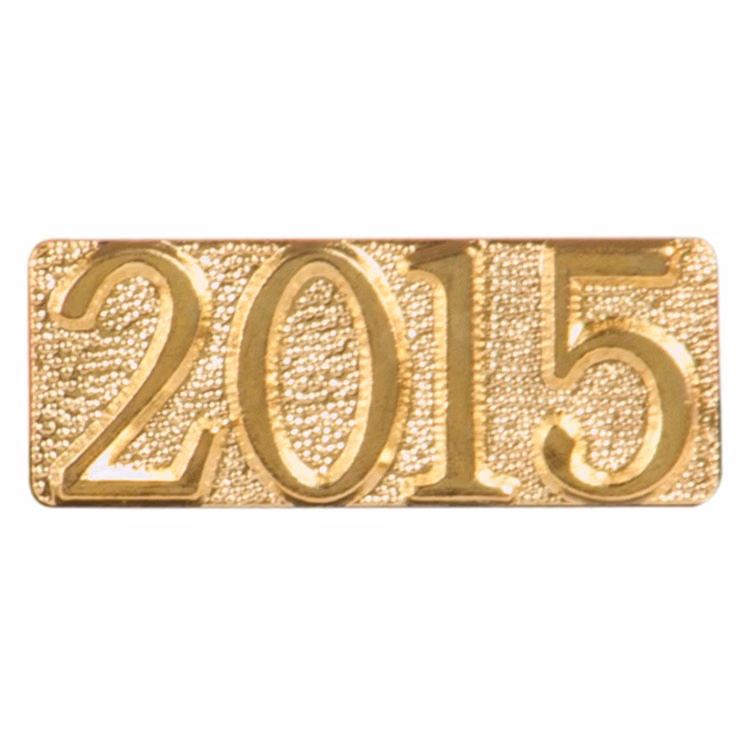 2015 Metal Chenille Letter Insignia Pin