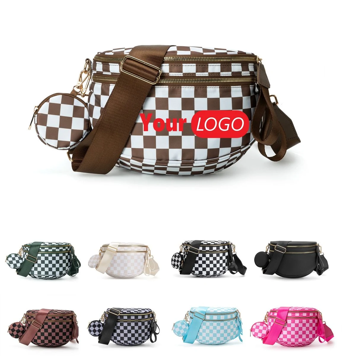 Waterproof Crossbody Sling Bag With Mini Pouch 1