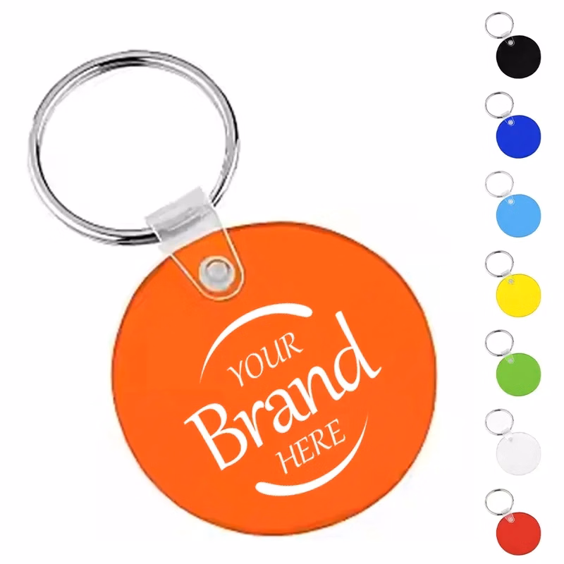 Round Soft Pvc Key Tag
