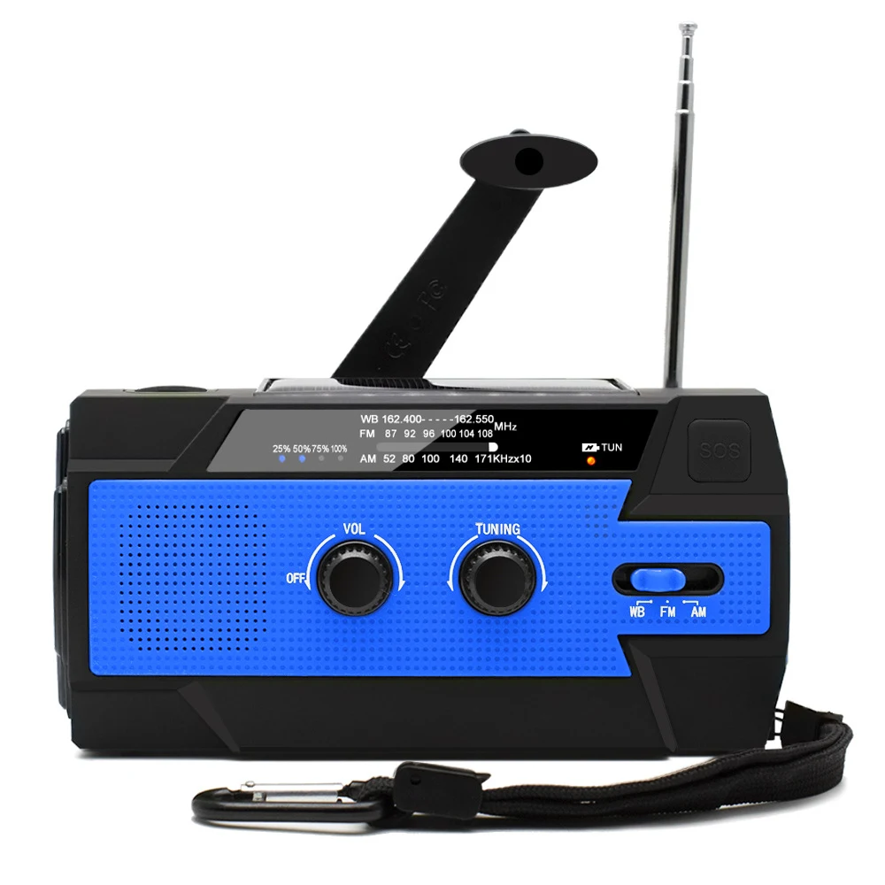 Survival Solar Emergency Flashlight Crank Radio 1