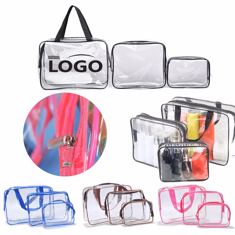 Clear Makeup Bag Set