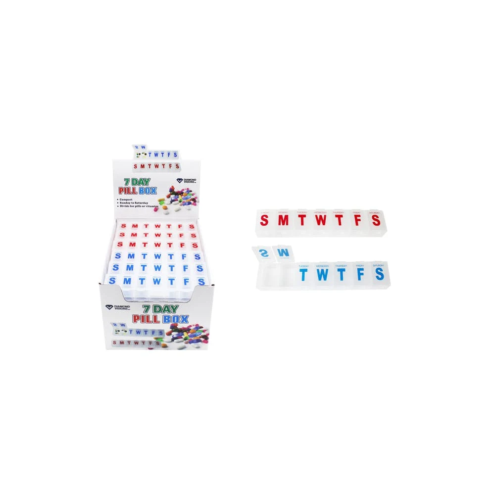 7-Day Pill Boxes Assorted 1
