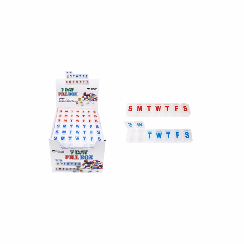 7-Day Pill Boxes Assorted
