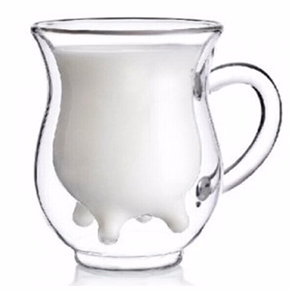 Double Walled Milk Cup With Handle