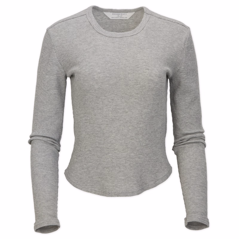 BOXERCRAFT WAFFLE KNIT BABY LONG SLEEVE TEE