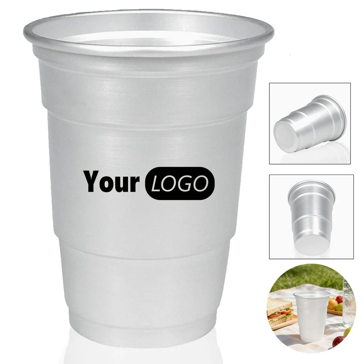 16 Oz Aluminum Beer Cup 1