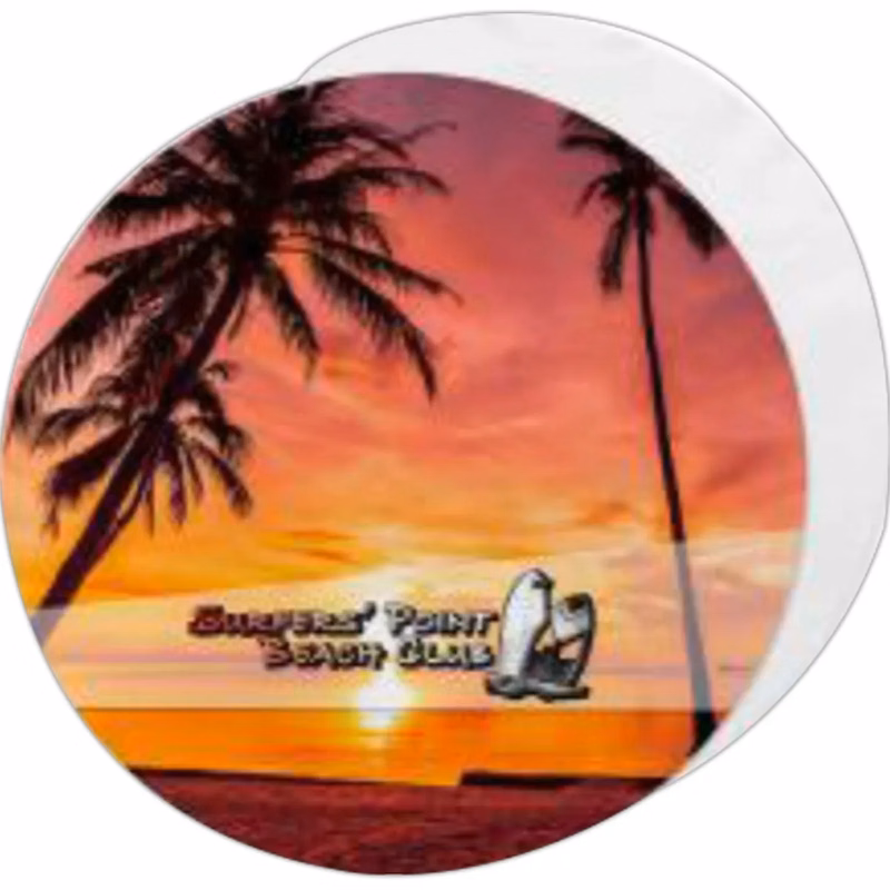 Sublimated 60" Round Velour Towel