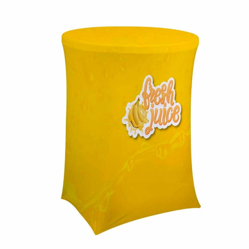 Bar-Height UltraFit Round Table Throw (Full-Color Full Bleed)