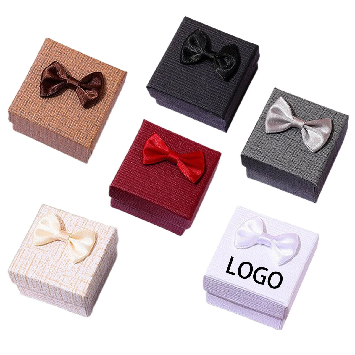 Multi Color Bow Decor Ring Box 1
