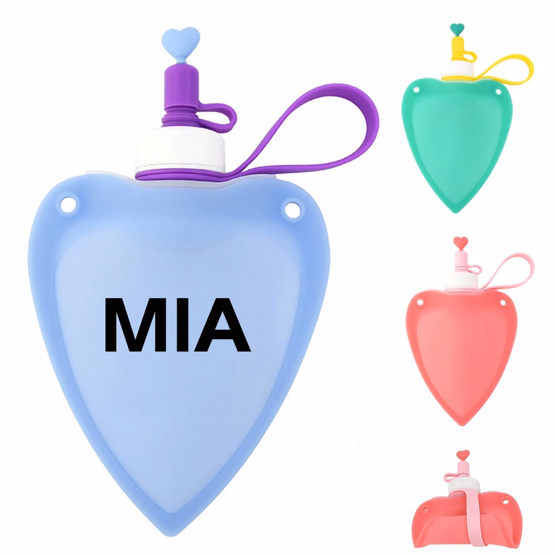 8.7oz Silicone Children's Folding bottle