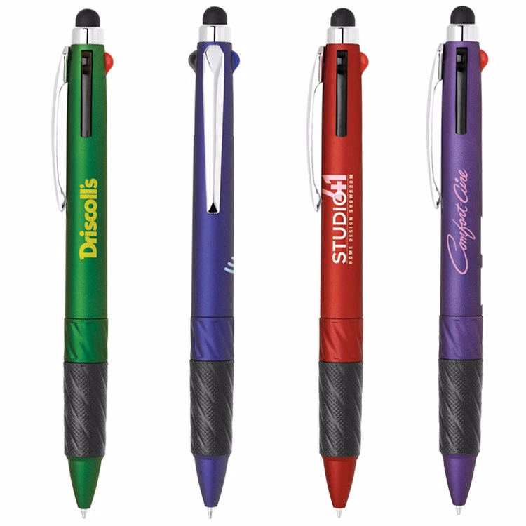 Bill Stylus Tool with 3 Colored Ballpoint Pens