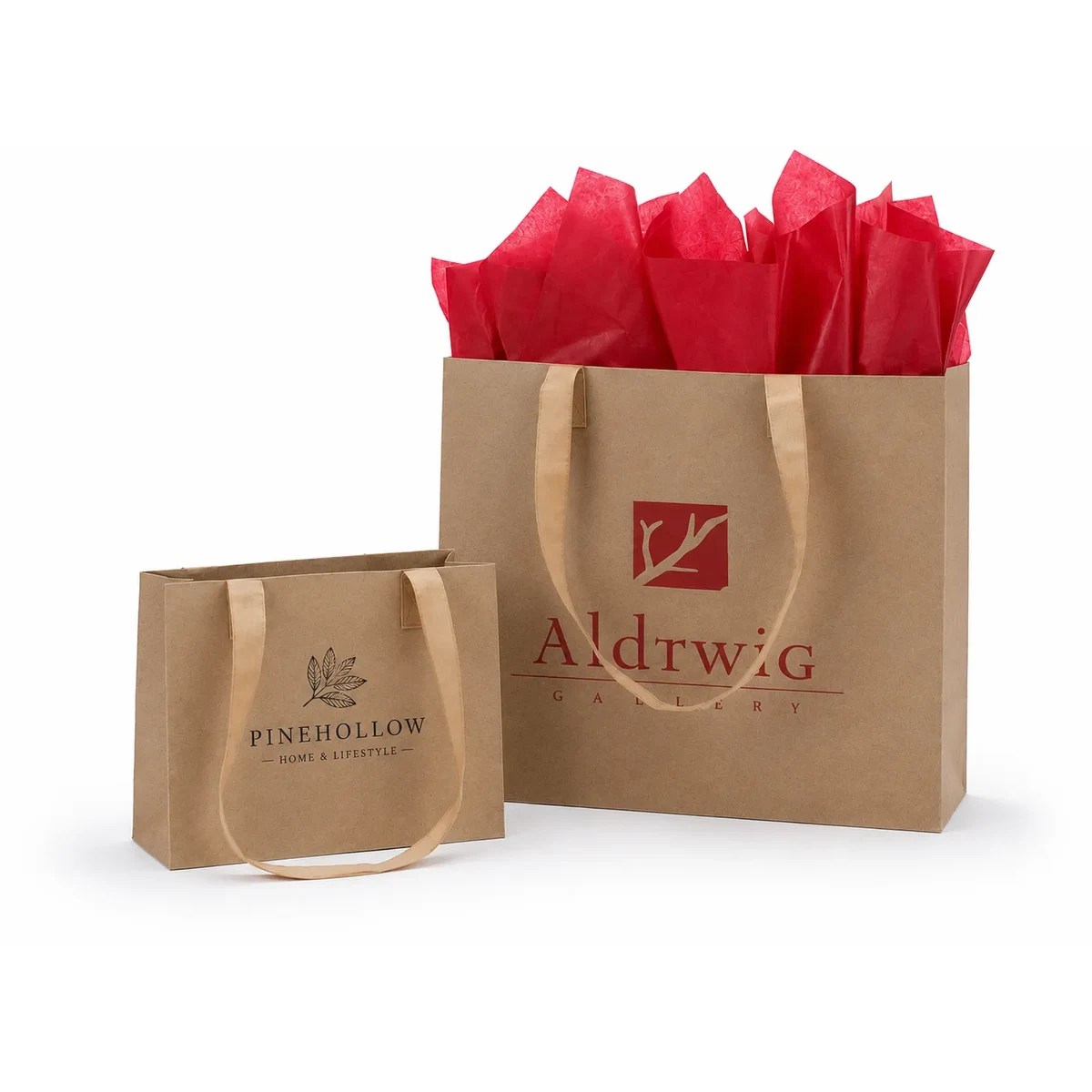 Urban Kraft Paper Shopping Bag - Ink Printed 1