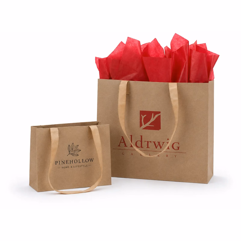 Urban Kraft Paper Shopping Bag - Ink Printed