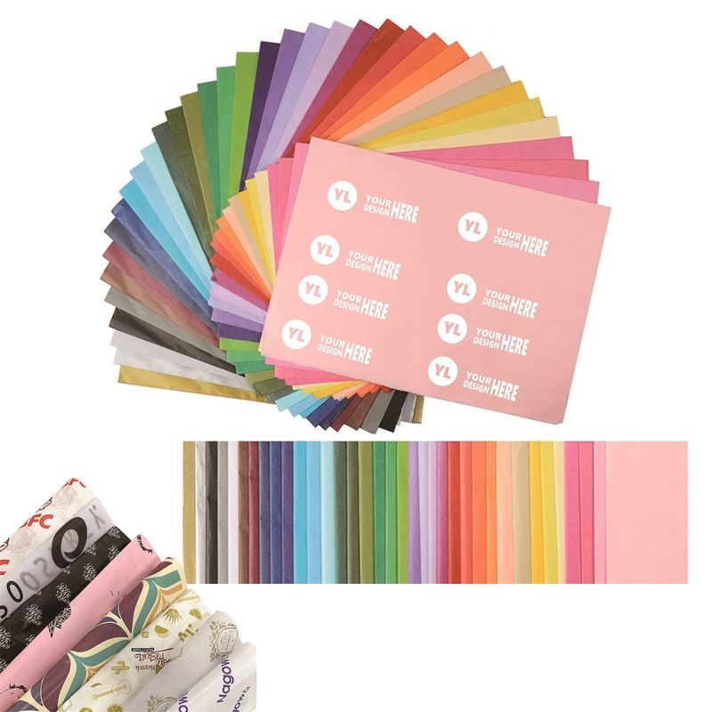 Custom Printed White/Kraft Tissue Paper