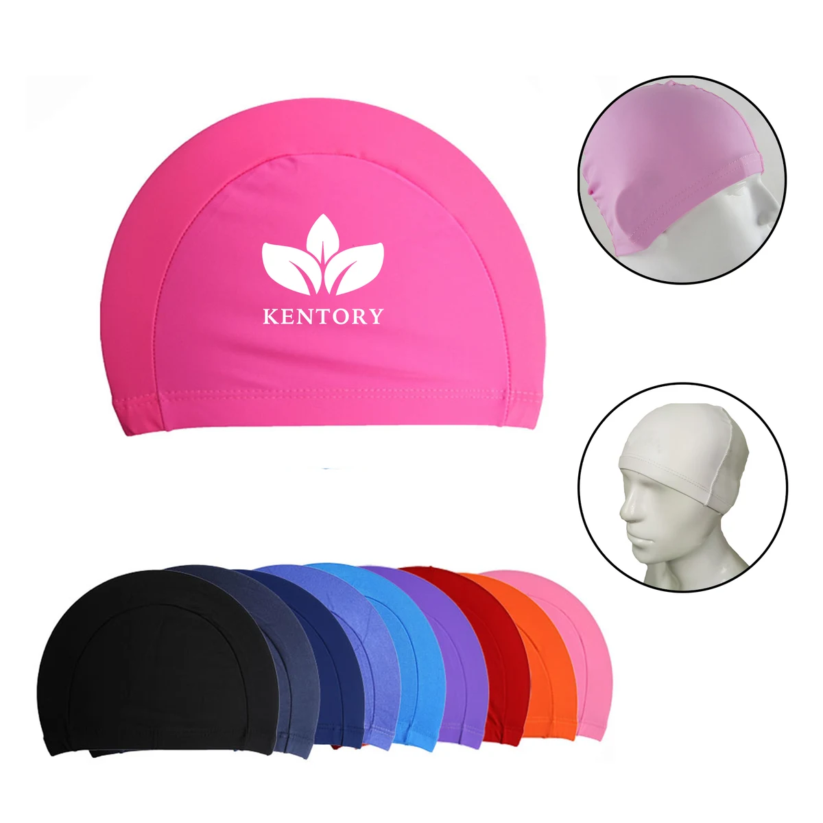 Lycra Swimming Hat Bathing Cap for Women Men 1