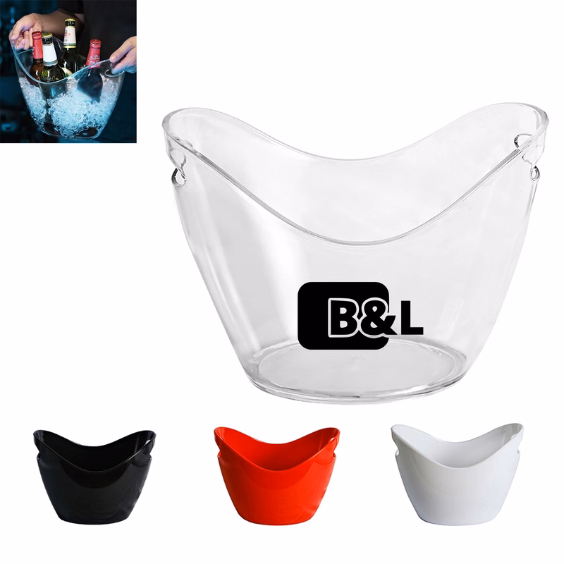 Acrylic 4 Liter Plastic Ice Bucket