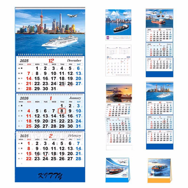 Ocean Freight Forwarding Monthly Calendar