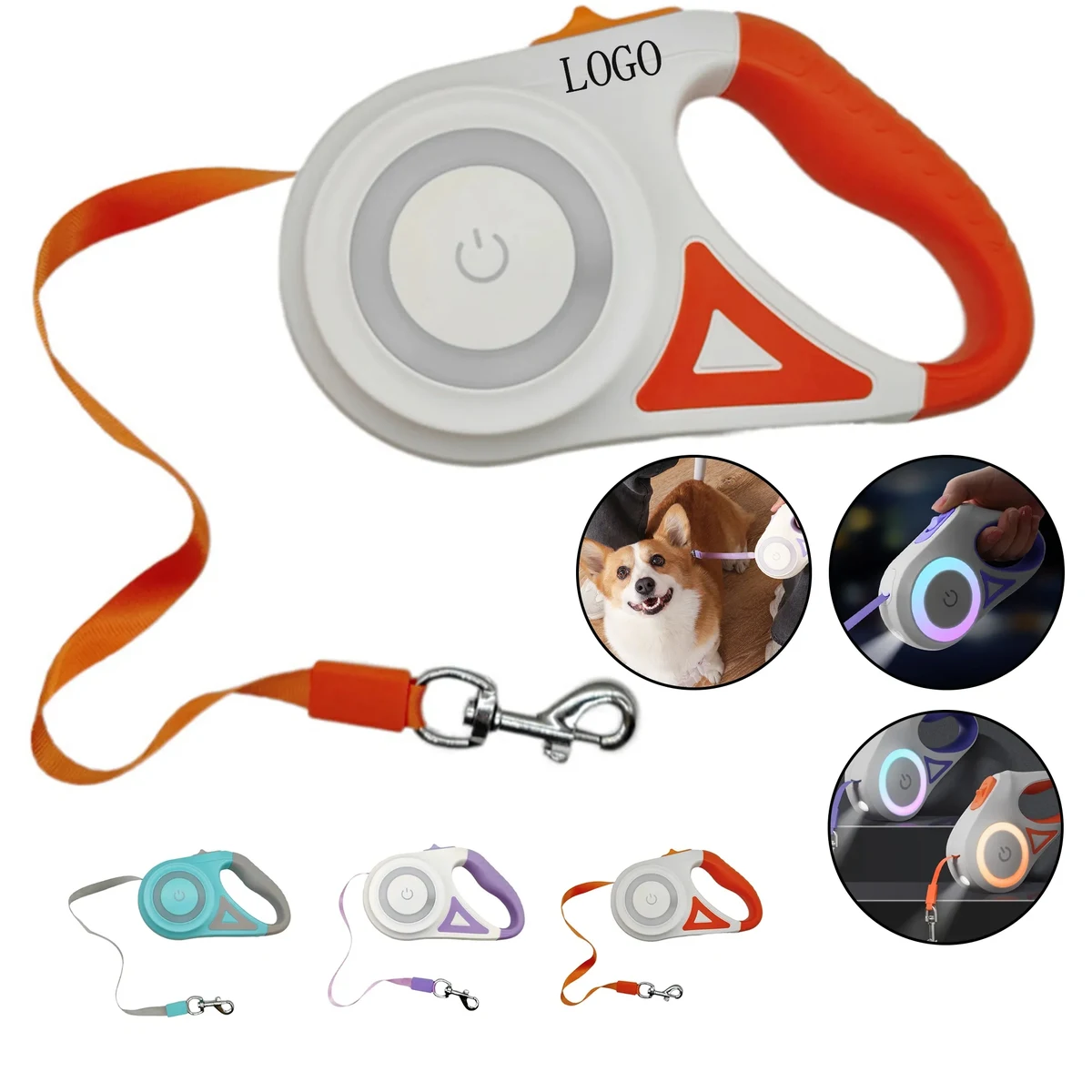 LED Luminous Pet Automatic Leash 1