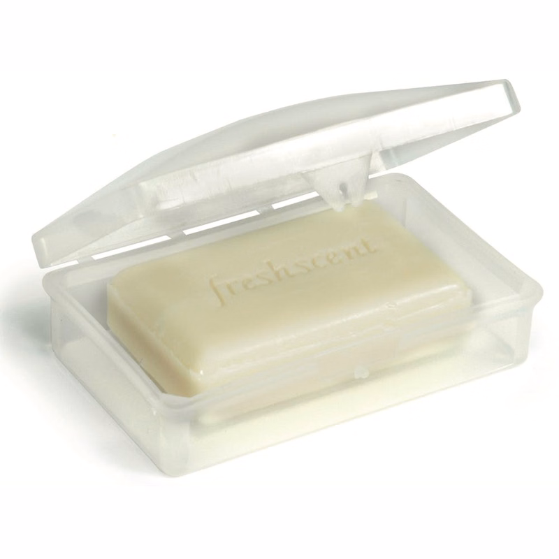 Hinged Soap Dishes - Clear Plastic