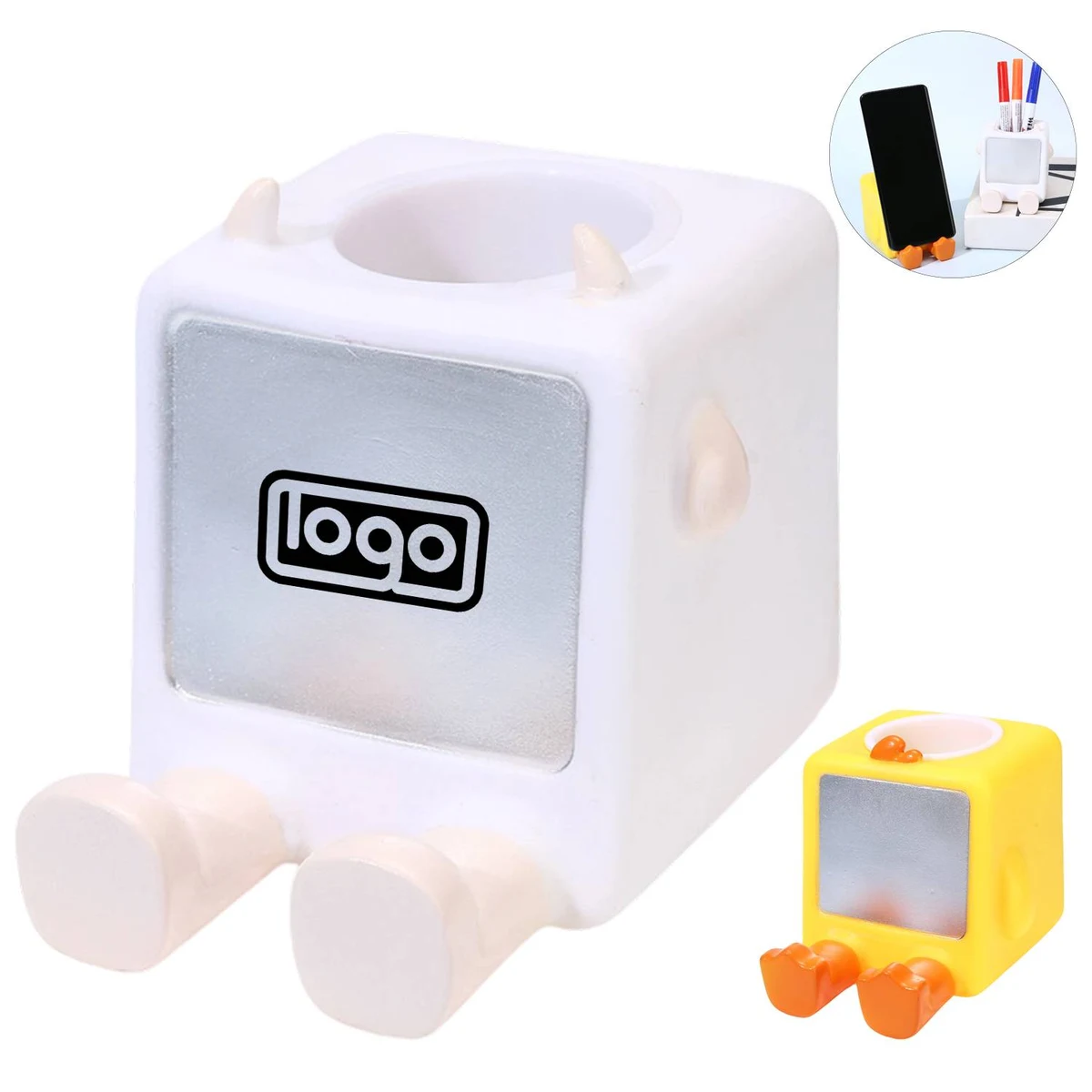 2-in-1 Pen Holder with Phone Stand 1