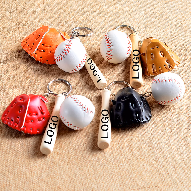 Baseball Glove Key Ring