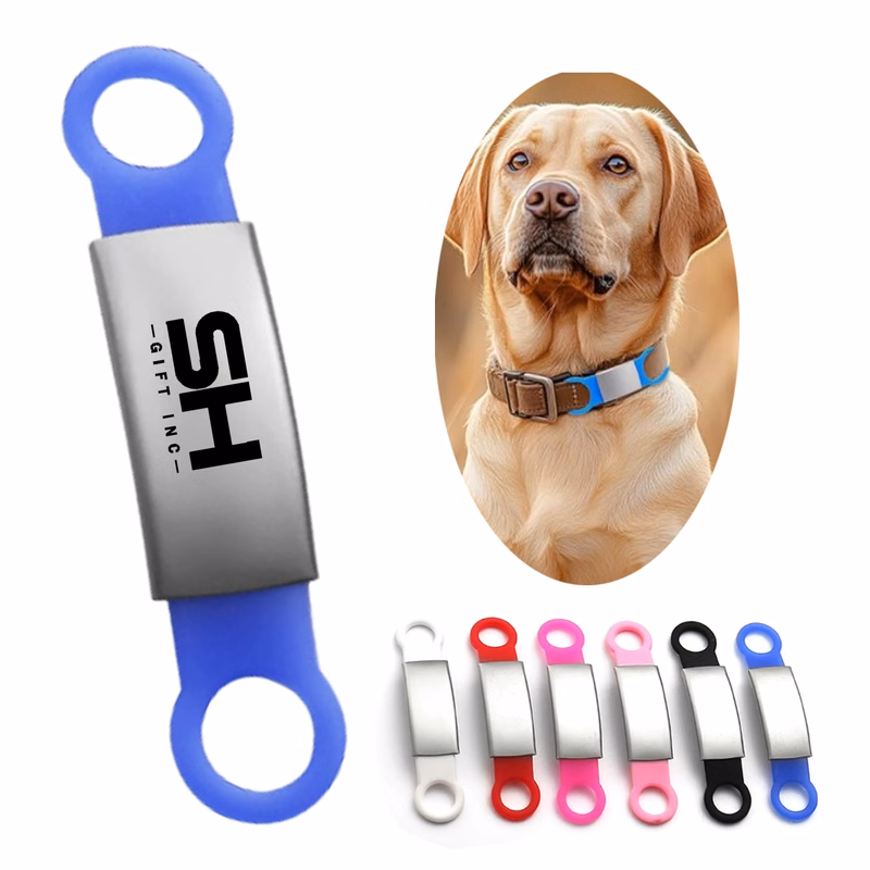 Pet Silicone Metal Anti Slip Tag