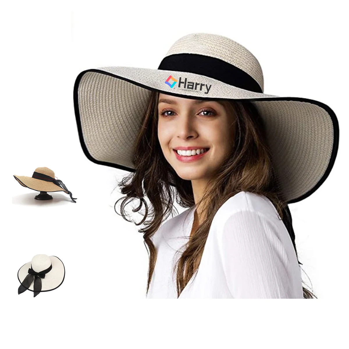 Paper Straw Beach Sun Hat 1