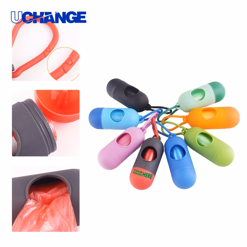Portable Pet Waste Bag Dispenser with Clip for Walks