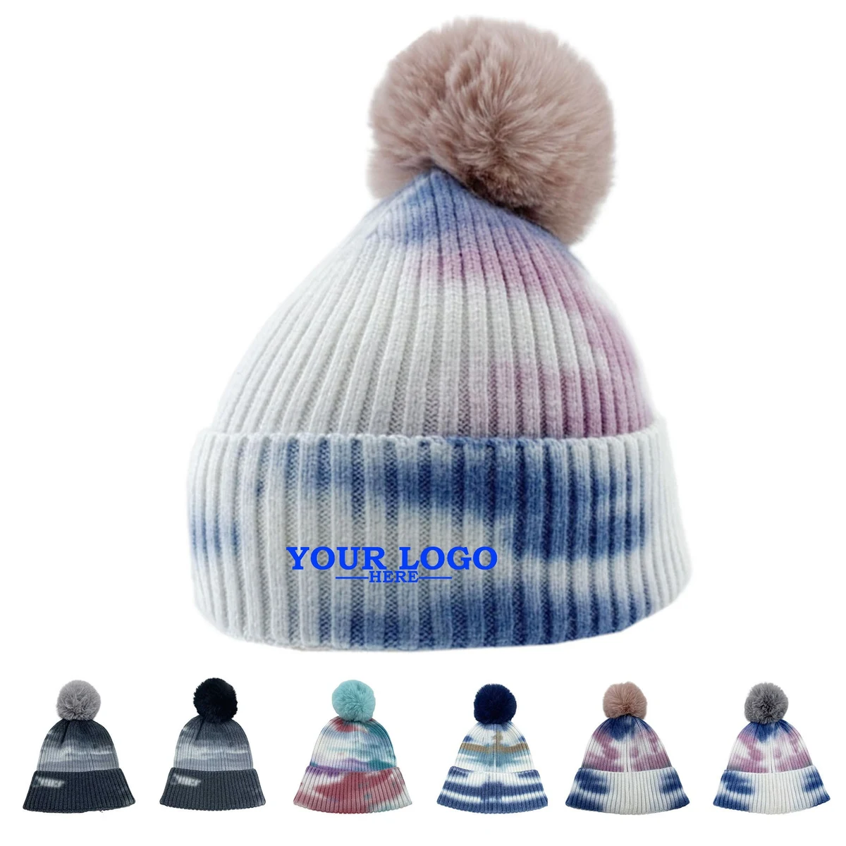 Tie Dye Cuffed Beanie 1