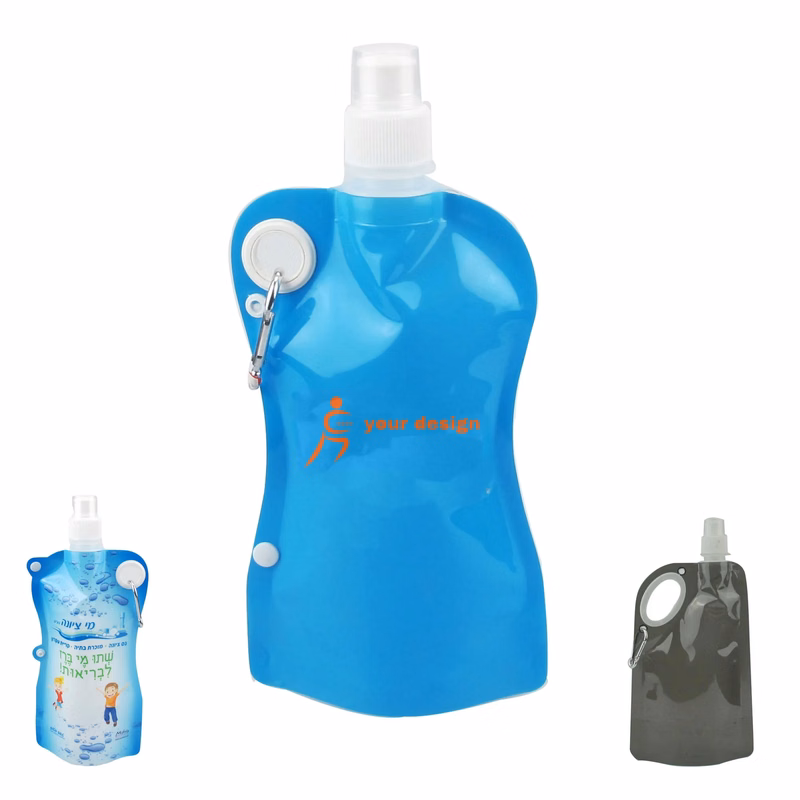 500ml Foldable Travel Water Bottle MOQ 5000
