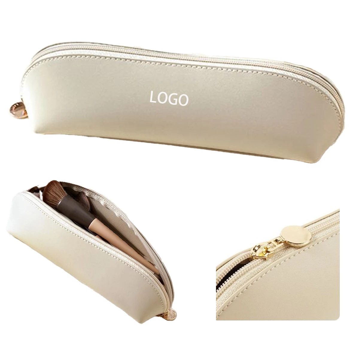 Portable Leather Cosmetic Bag 1