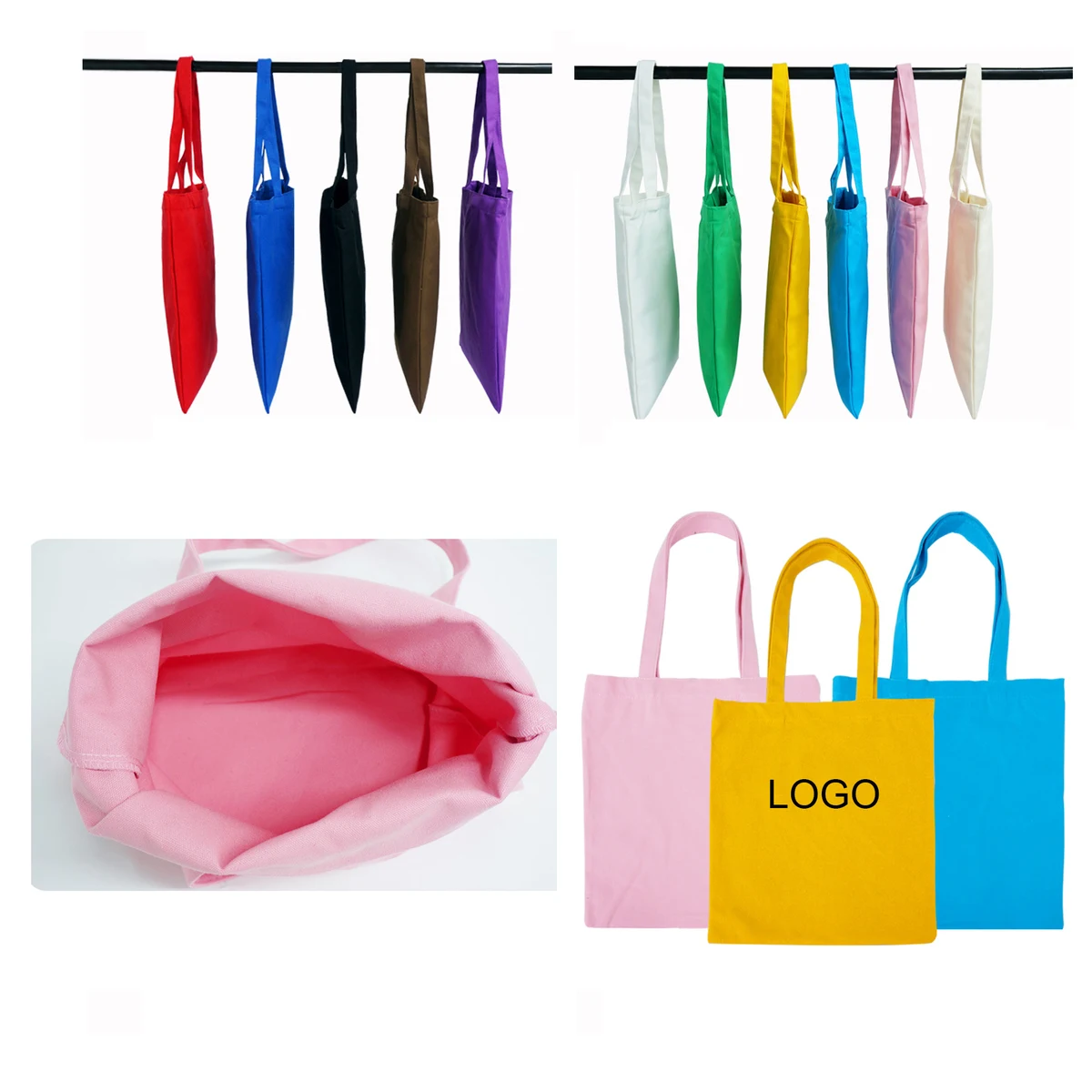 MOQ50 Canvas Tote Bag, custom tote bag with logo imprint 1
