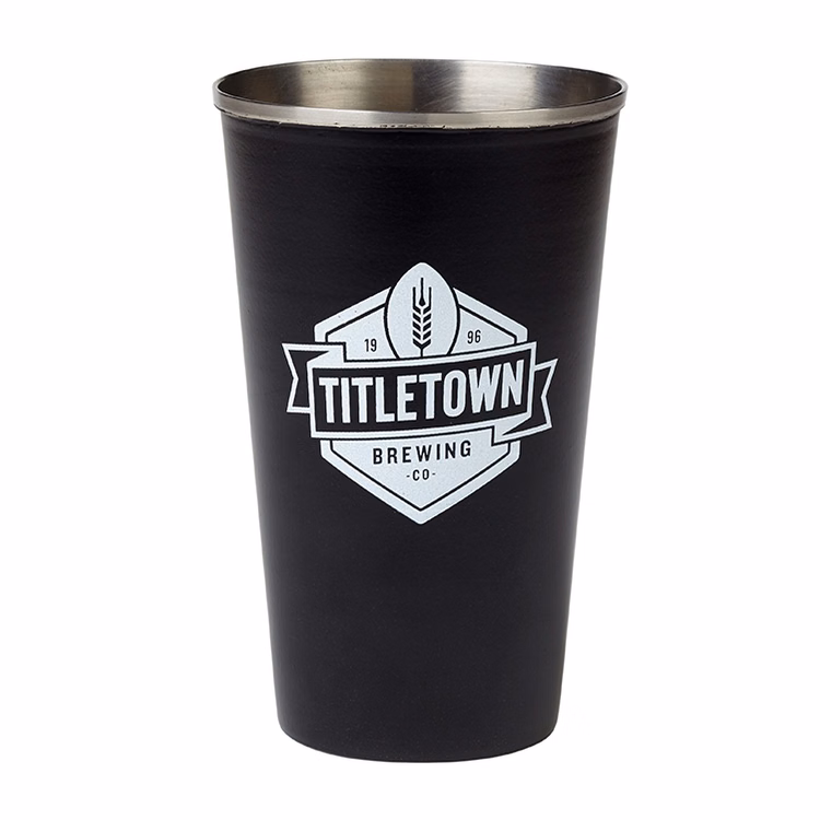 16 oz. Black Stainless Steel Pint Tumbler