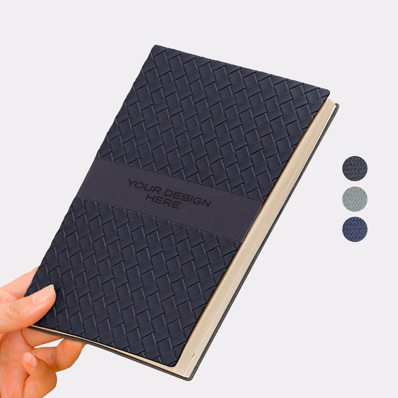 TiTUS® Sahara PU Leather A5 Business Notebook with Bookmark
