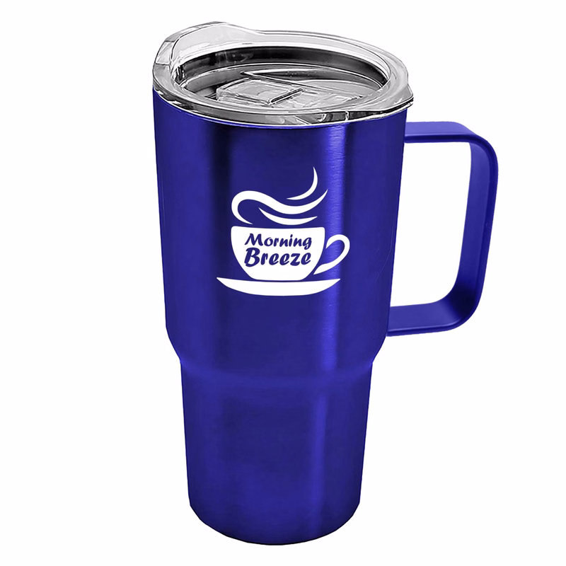 The Command - 18 oz. Stainless Steel Auto Mug with Metal Handle