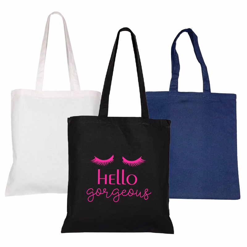 Colored Cotton Canvas Tote Bag