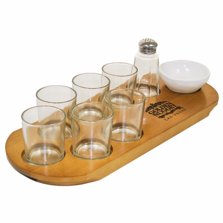 Shot Serving Tray w/ Garnish Bowl