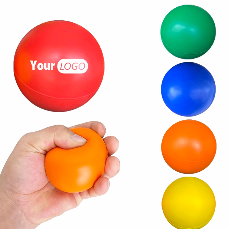 Polyurethane-Made Round Stress Ball MOQ 100