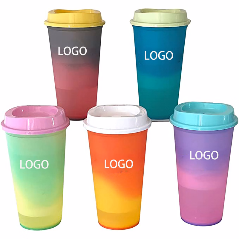 16 oz Hot Color Changing Cups w/ Lid