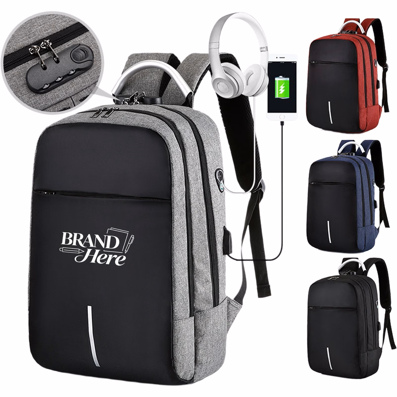 Anti-Theft Laptop Backpack