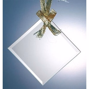 Jade Glass Square/ Diamond Ornament