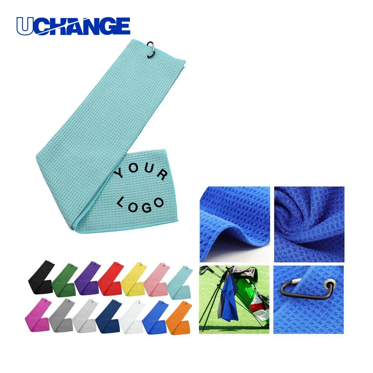 Microfiber Golf Towel with Metal Clip 1