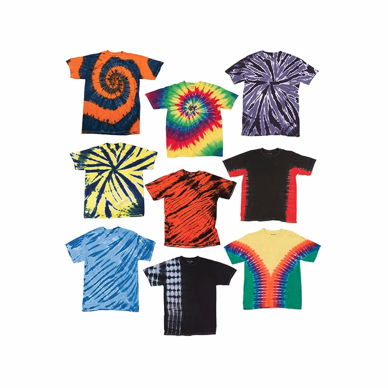 Kids' Irregular T-Shirts Assorted Tie Dye Medium