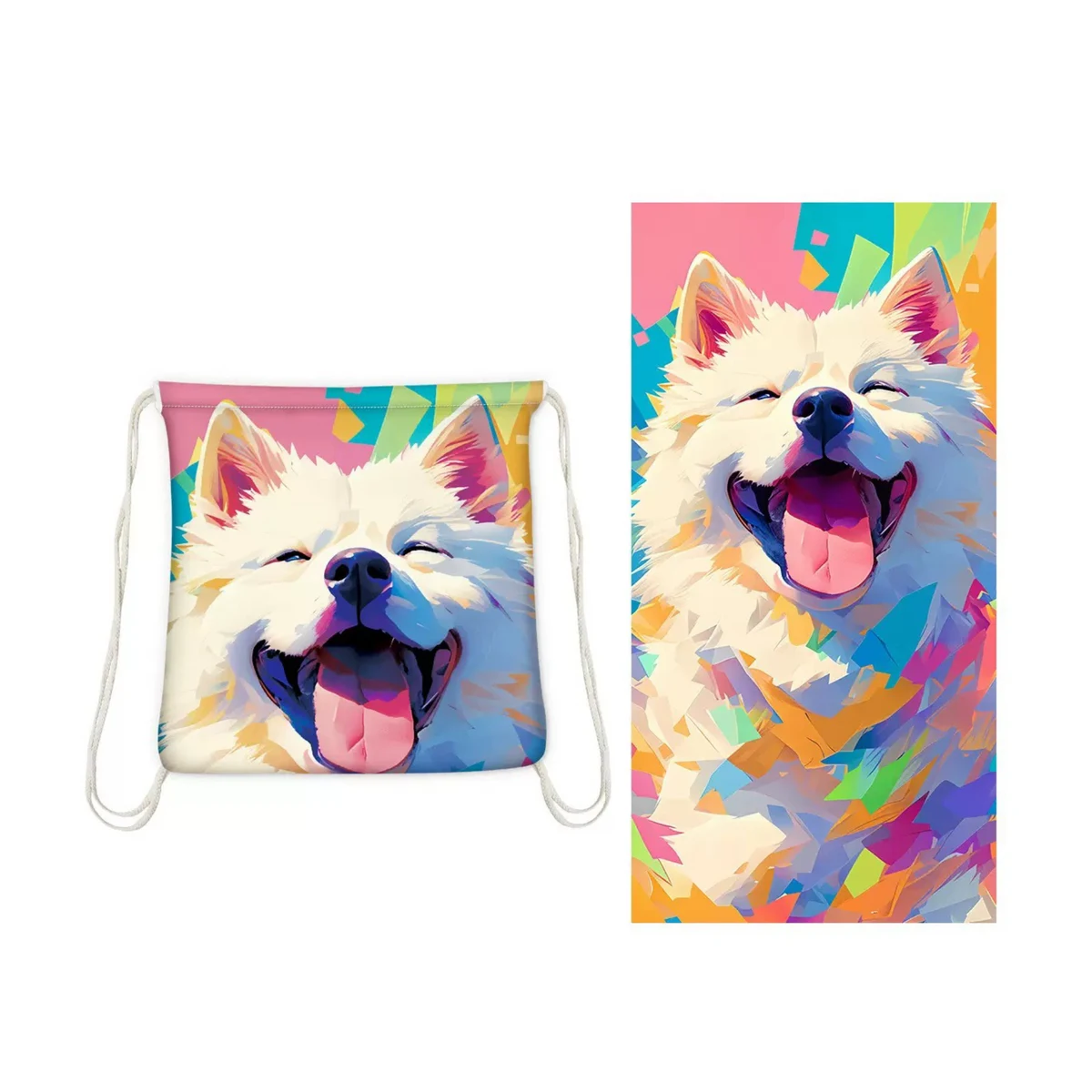 2-in-1 Microfiber Beach Towel with Storage Carry Bag 1